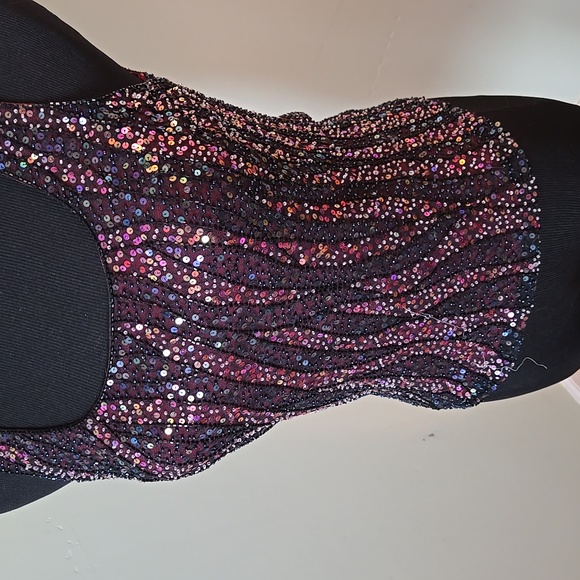 Vintage Ricki Freeman for TJ Nites beaded sequin formal tank top - Picture 5 of 10